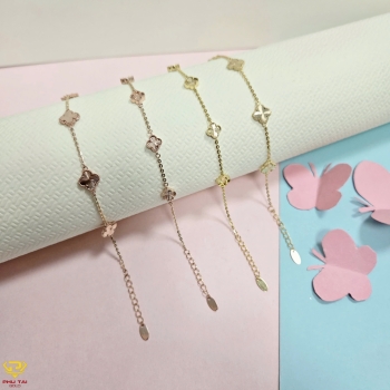 Lắc tay vàng tây cỏ 4 lá (mã LT 539)